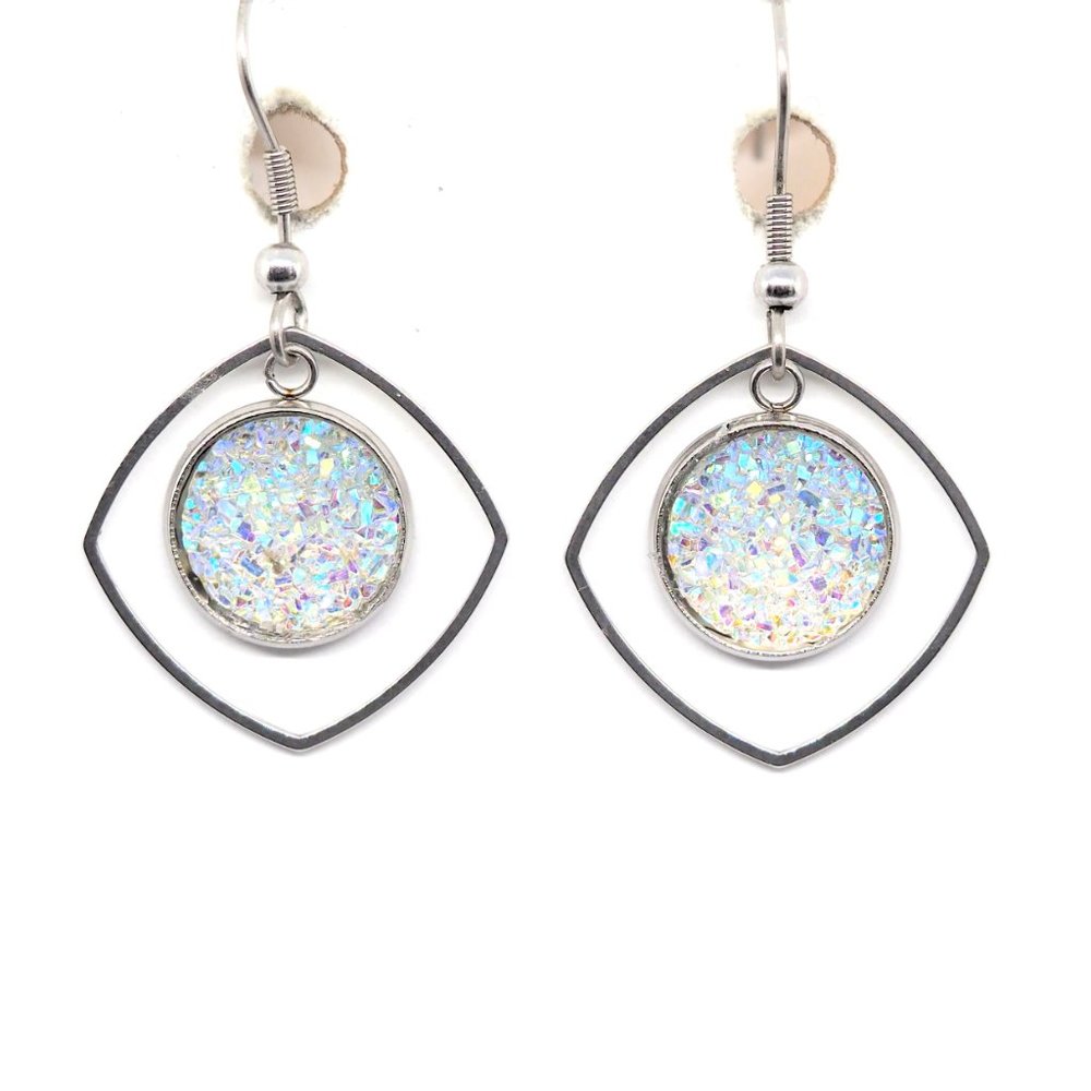 Crystal Diamond Earrings